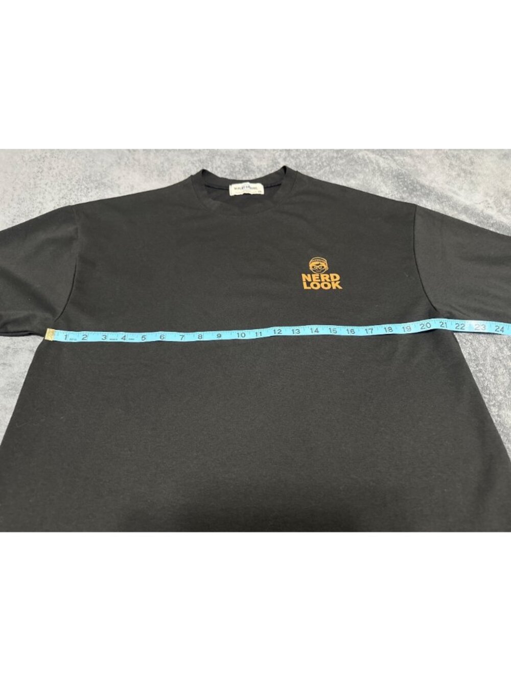 M Play Ground Nerd Look Graphic T-Shirt Black Oversized Fit Polyester & Cotton B - Picture 5 of 8